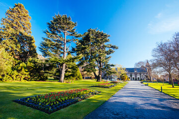 Christchurch Botanic Gardens Peacock Fountain New Zealand