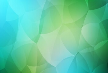 Light Blue, Green vector layout with lines, triangles.