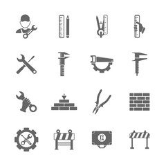 Set of Technical icon vector, Engineering simple icon template, Creative Setting icon design, Illustration