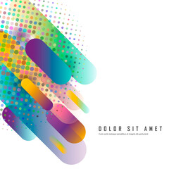 Flat dynamic shapes in minimalistic style. Abstract trendy liquid background. Abstract background modern hipster futuristic graphic