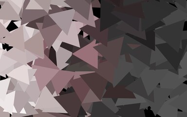 Dark Gray vector texture with triangular style.