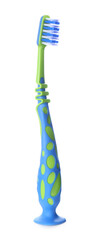 Manual toothbrush for child isolated on white