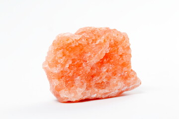 silvina mineral with white background. orange stone