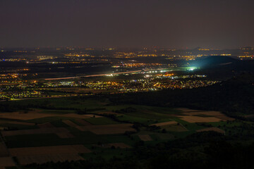 Nachtaufnahme, Breitenstein, Schwäbische Alb,  Baden-Württemberg