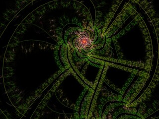 Imaginatory fractal background Image