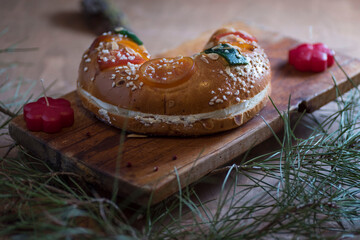 Closeup shot of a tasty dish in a lovely decoration setting