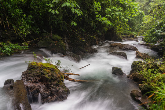 Agua Caliente River In Arenal Volcano National Park, Costa Rica