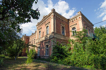 Fototapeta na wymiar Rostishevsky palace in summer day.