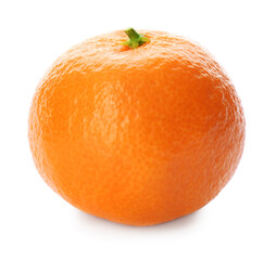 Fresh tangerine isolated on white. Citrus fruit