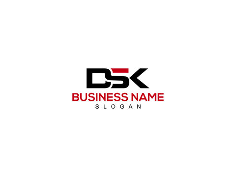 DSK Letter Logo, dsk logo Letter design