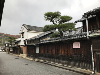 Japanese Traditional House in the Omi Hachiman Town in Shiga, Japan