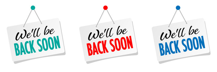 We'll be back soon