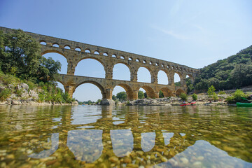 Naklejka premium Pont du Gard Aquädukt in Frankreich