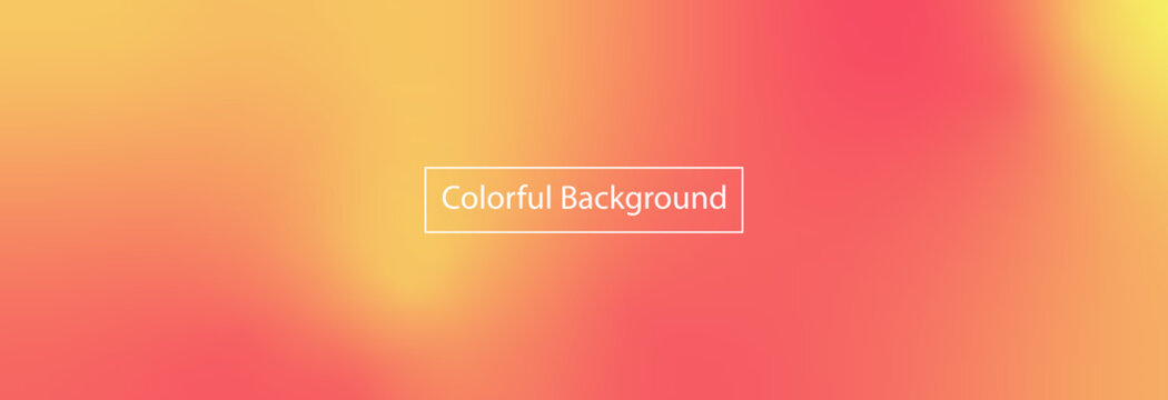 Abstract blurred gradient mesh background in bright red, orange colors. Colorful smooth banner template