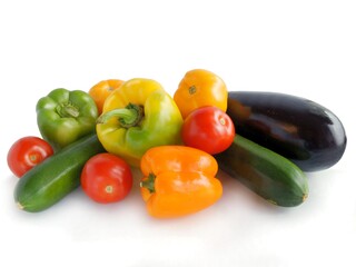 multicolor various vegetables as wholesome vegetarian food