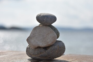 stack of stones, stone tower