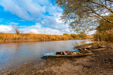 Naklejka premium Gediz River view in Izmir Province of Turkey