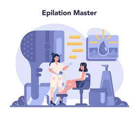 Depilation and epilation concept. Hair removal methods idea.