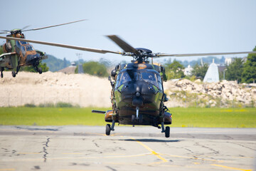 Militärhubschrauber Landung