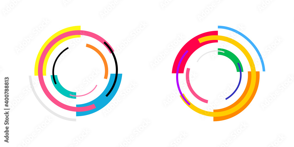 Poster abstract shapes. colorful geometric shapes. graphic element. memphis design. modern design. vector i