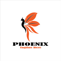 phoenix logo. bird. unique. vector illustration