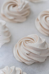 Obraz na płótnie Canvas Homemade tender Apple marshmallows. Homemade sweets. Natural marshmallows.