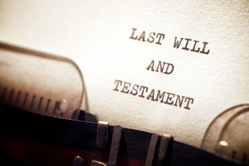 Last will and testament phrase