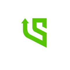 S arrow logo design