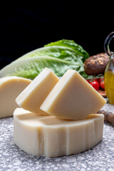 Cheese collection, Italian pasta filata aged cheese provolone from Cremona, Northwest of Italy