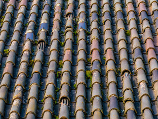 Sch&auml;den an historischem Ziegel Dach