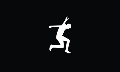 Fototapeta na wymiar Jumping vector logo design template