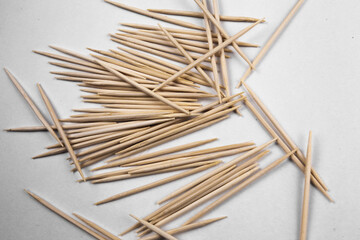 Toothpick with white background. Toothpick. White background.