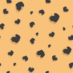 Simple seamless pattern with animal print