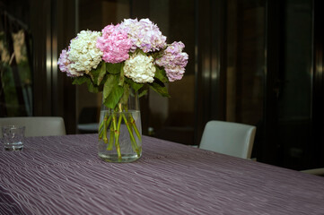 Bouquet of hydrangea