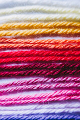 Motif laine - Fils de laine colorés comme arrière plan