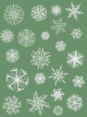 seamless pattern with snowflakes