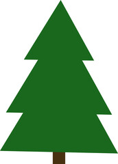 Obraz premium Green tree with the trunk