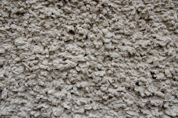 rough plaster facade painted gray as a texture or background. High quality photo
