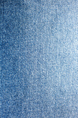 Blue hipster jeans material. Denim Cloth texture background.