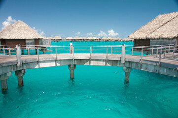 tropical resort in bora bora