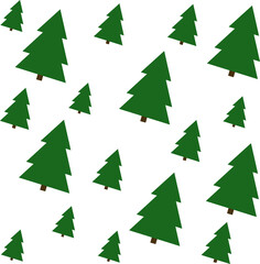 Tree pattern with the pine trees