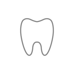 Tooth icon. Symbol of dentist and mouth health. Teeth hygiene vector.
