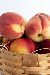 Closeup of delicious fruits in basket
