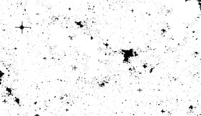 Abstract vector noise. Small particles of debris and dust. Distressed uneven background. Grunge texture overlay with fine grains isolated on white background. Vector illustration. EPS10.