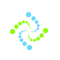 rotation dots logo design