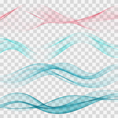 Waved design element Wave flow background Vector