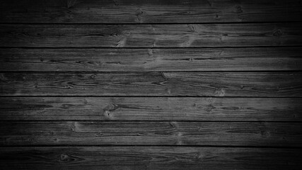 Naklejka premium old black grey rustic dark wooden texture - wood background 