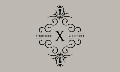 Luxury logo template for business, restaurant, boutique, hotel, jewelry, greeting cards, invitations, menus, labels, heraldry, fashion.
Premium monogram design with the letter X.