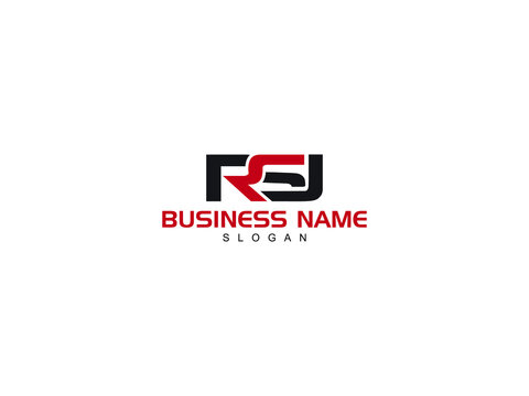 RSJ Letter Logo, rsj logo stock