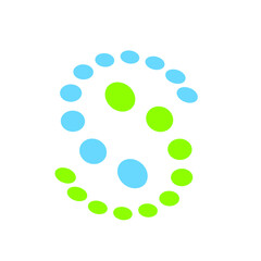 S dots logo design